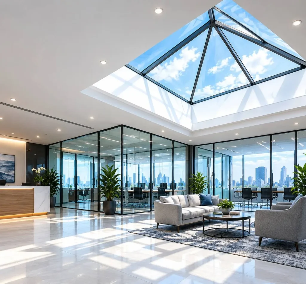 glass skylight for homes